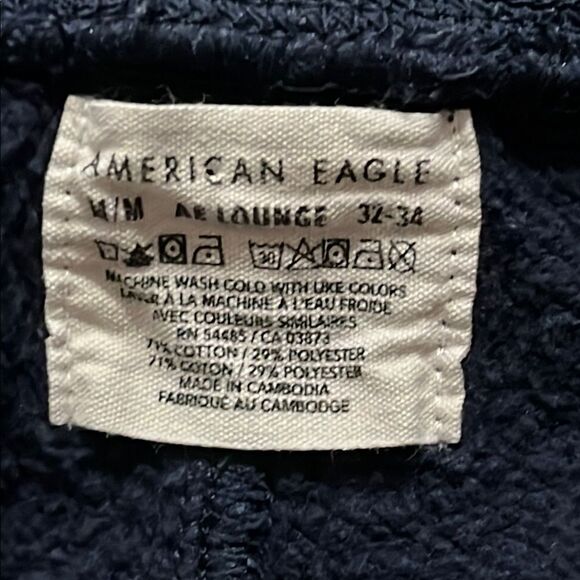 American Eagle A&E Lounge Blue Star Wars Joggers w Yoda Character Print 32/34 M - Picture 2 of 10